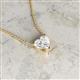 2 - Zaria 0.25 ct Lab Grown Diamond Heart Shape (4.00 mm) Solitaire Pendant Necklace 