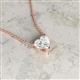 2 - Zaria 0.25 ct Lab Grown Diamond Heart Shape (4.00 mm) Solitaire Pendant Necklace 