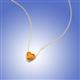 2 - Zaria 0.22 ct Citrine Heart Shape (4.00 mm) Solitaire Pendant Necklace 