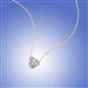 3 - Zaria 0.25 ct Natural Diamond Heart Shape (4.00 mm) Solitaire Pendant Necklace 