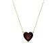 1 - Zaria 0.95 ct Red Garnet Heart Shape (6.00 mm) Solitaire Pendant Necklace 