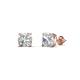 1 - Alida 1.00 ctw (5.00 mm) Cushion Shape IGI Certified Lab Grown Diamond Solitaire Women Stud Earrings 