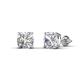 1 - Alida 2.50 ctw (6.00 mm) Cushion Shape IGI Certified Lab Grown Diamond Solitaire Women Stud Earrings 