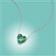 2 - Zaria 0.75 ct Lab Created Alexandrite Heart Shape (6.00 mm) Solitaire Pendant Necklace 