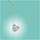 2 - Zaria 0.70 ct Moissanite Heart Shape (6.00 mm) Solitaire Pendant Necklace 