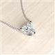 2 - Zaria 0.50 ct IGI Certified Lab Grown Diamond Heart Shape (5.00 mm) Solitaire Pendant Necklace 