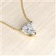 2 - Zaria 0.50 ct IGI Certified Lab Grown Diamond Heart Shape (5.00 mm) Solitaire Pendant Necklace 