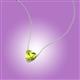 2 - Zaria 0.55 ct Peridot Heart Shape (5.00 mm) Solitaire Pendant Necklace 