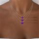 5 - Zaria 0.22 ct Amethyst Heart Shape (4.00 mm) Solitaire Pendant Necklace 