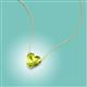 2 - Zaria 0.95 ct Peridot Heart Shape (6.00 mm) Solitaire Pendant Necklace 