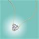 2 - Zaria 0.90 ct Lab Created White Sapphire Heart Shape (6.00 mm) Solitaire Pendant Necklace 