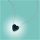 2 - Zaria 1.00 ct London Blue Topaz Heart Shape (6.00 mm) Solitaire Pendant Necklace 