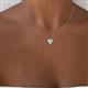 4 - Zaria 0.85 ct GIA Certified Natural Diamond Heart Shape (6.00 mm) Solitaire Pendant Necklace 