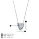 5 - Zaria 0.85 ct IGI Certified Lab Grown Diamond Heart Shape (6.00 mm) Solitaire Pendant Necklace 