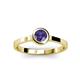 3 - Natare 0.40 ct Iolite Round (5.00 mm) Solitaire Engagement Ring  