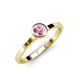 4 - Natare 0.40 ct Pink Tourmaline Round (5.00 mm) Solitaire Engagement Ring  