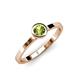 4 - Natare 0.50 ct Peridot Round (5.00 mm) Solitaire Engagement Ring  