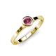 4 - Natare 0.50 ct Rhodolite Garnet Round (5.00 mm) Solitaire Engagement Ring  