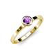 4 - Natare 0.40 ct Amethyst Round (5.00 mm) Solitaire Engagement Ring  