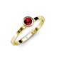 4 - Natare 0.55 ct Ruby Round (5.00 mm) Solitaire Engagement Ring  