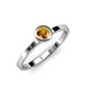 4 - Natare 0.40 ct Citrine Round (5.00 mm) Solitaire Engagement Ring  