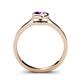 5 - Natare 0.40 ct Amethyst Round (5.00 mm) Solitaire Engagement Ring  