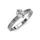 3 - Janina Retro 0.80 ct IGI Certified Lab Grown Diamond Oval Cut (7x5 mm) Heart Engraved Solitaire Engagement Ring  