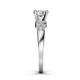 5 - Keyna 1.06 ctw IGI Certified Lab Grown Diamond Round (6.00 mm) & Natural Diamond Round (1.30 mm) Engagement Ring 