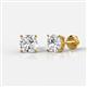 1 - Alida Cushion Shape Lab Grown Diamond Four Prongs Solitaire Stud Earings  