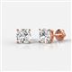 1 - Alida Cushion Shape Lab Grown Diamond Four Prongs Solitaire Stud Earings  