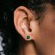 4 - Alida 1.80 ctw (6.00 mm) Cushion Shape Lab Created Emerald Solitaire Women Stud Earrings 