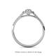 4 - Marnie Desire 2.48 ctw IGI Certified Lab Grown Diamond Oval Cut (9x7 mm) & Natural Diamond Round (1.50 mm) Halo Engagement Ring 
