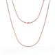 1 - Box 20" Chain 2.5 mm Semi Solid 14KR 
