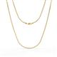 1 - Box 24" Chain 2.5 mm Semi Solid 14KY 
