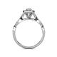 6 - Susan Prima 0.72 ctw Natural Diamond Oval Cut (5x3 mm) Halo Engagement Ring 