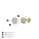 4 - Caryl  Natural Round Diamond 0.50 ctw (SI/H) Euro Bezel Set Solitaire Stud Earrings 