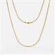 2 - Box 24" Chain 2.5 mm Semi Solid 14KY 
