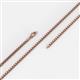 5 - Box 20" Chain 2.5 mm Semi Solid 14KR 
