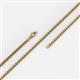 5 - Box 24" Chain 2.5 mm Semi Solid 14KY 
