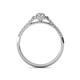 5 - Marnie Desire 1.22 ctw IGI Certified Lab Grown Diamond Oval (7x5 mm) & Natural Diamond Round (1.50 mm) Halo Engagement Ring 