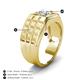 3 - Kellan 1.00 ct (6.50 mm) IGI Certified Lab Grown Diamond Geometric Square Side Design Solitaire Men Band 