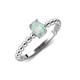 4 - Helen Bold 0.30 ct Opal Oval Cut (6x4 mm) Solitaire Promise Ring 