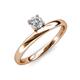 4 - Celeste Bold 0.50 ct IGI Certified Lab Grown Diamond Round (5.00 mm) Solitaire Asymmetrical Stackable Ring 
