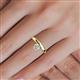 6 - Celeste Bold 0.50 ct IGI Certified Lab Grown Diamond Round (5.00 mm) Solitaire Asymmetrical Stackable Ring 