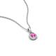 3 - Tessie 0.17 ct Pink Sapphire (3.50 mm) Women Teardrop Solitaire Pendant Necklace 