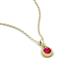 3 - Tessie 0.17 ct Ruby (3.50 mm) Women Teardrop Solitaire Pendant Necklace 
