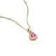 3 - Tessie 0.17 ct Pink Sapphire (3.50 mm) Women Teardrop Solitaire Pendant Necklace 