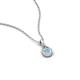 3 - Tessie 0.15 ct Aquamarine (3.50 mm) Women Teardrop Solitaire Pendant Necklace 