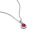 4 - Tessie 0.17 ct Ruby (3.50 mm) Women Teardrop Solitaire Pendant Necklace 