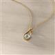 3 - Tessie 0.15 ct Lab Grown Diamond (3.50 mm) Women Teardrop Solitaire Pendant Necklace 